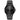 Men's Citizen black stainless steel Eco-Drive analog watch with minimalist dial