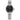 Ladies' Citizen Eco-Drive silver watch with black dial and stainless steel bracelet