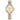 Two-tone gold and silver Citizen Eco-Drive women's watch with round dial and linked bracelet