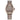 Citizen women's Eco-Drive watch with taupe leather strap and rose gold-tone bezel