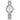 Citizen Eco-Drive silver stainless steel ladies' watch with teardrop-shaped case
