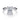Radiant cut diamond solitaire engagement ring with a white gold band
