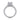 Platinum engagement ring with pavé diamond band and solitaire center stone, side view