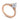 Rose gold engagement ring with pear-shaped center diamond and diamond-accented band