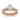 Rose gold diamond bridal set with oval-cut center stone and pavé diamond bands