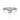 Oval cut diamond engagement ring with pavé band in white gold on white background