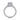 White gold engagement ring with round solitaire diamond and pavé diamond band