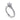 White gold engagement ring with round solitaire diamond and pavé diamond band