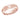 Rose gold men's wedding band with brushed center and polished edges