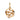 Gold round pendant with intricate snake design, fine jewelry on white background