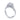 Tacori Dantela 3-Stone Platinum Diamond Semi Mount 0.66 ctw 2663PR65