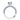 White gold engagement ring with round center diamond and pavé diamond band