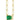14K Yellow 6x4 mm Natural Emerald Solitaire 18" Necklace