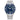 Citizen men's stainless steel watch with blue dial and date display
