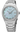Seiko stainless steel watch with diamond markers and blue mother of pearl dial