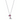 Pandora Red Halo Hearts Pendant Necklace 393658C01