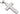 Stainless Steel Men's 24 Inch chain with Cross CZ's - BJP89