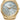 Citizen Corso watch with eco-drive technology, 
gold finish and mother of purple face.