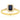 14K Yellow Gold Emerald Cut Saphire with Diamond Halo Ring