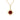 14K Yellow Gold Round Ruby with Diamond Halo Pendant Necklace