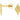 14k yellow gold rhombus shape stud earrings with pave set diamonds