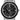 Citizen Ursula watch black and gray stainless steel with a black face and gray tentacles grabbing onto a conch shell on the 12 along with diamond inset accents.   