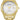 Citizen Corso with gold-tone finish and silver-white face and gold accents along with eco-drive technology. 