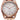 Citizen drive watch rose-gold finish with eco-drive technology and silver/white face.