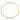 Open beaded gold bangle bracelet with diamond-accented ends on white background