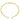 Open yellow gold cuff bracelet with segmented design on white background