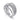 Wide multi-row white gold diamond fashion ring with pavé-set sparkling diamonds