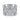 Wide white gold ring with stacked rows of baguette and round diamonds in geometric pattern
