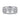 White gold diamond band ring with openwork design and round diamond clusters