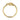 Yellow gold knot ring with polished finish on white background