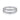 Three row white gold ring set with round brilliant diamonds on a white background