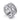 Wide silver fashion ring with bead and diamond accents, intricate modern design