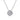 Gabriel & Co. - NK3798W45JJ - 18 inch 14K White Gold Diamond Pav‚ Cushion Pendant Necklace
