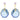 Swarovski Gema Blue Earring Jackets 5737449