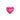 Metallic Pink Heart Charm