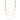14K 24.5" Tri-tone Multi Strand Trinity Bead Drop Necklace MRC9698-2450