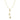 14kt 17" Yellow+White Gold 8.7-1.8mm Shiny+Diamond Cut 3 Satin Swirl Hanging Bead On 1.8mm Oval Link Lariat Type Fancy Necklace with Lobster Clasp N3358-17