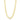 14kt Gold 26" Yellow Finish Polished New Semi-Solid Miami Cuban Chain with Box Clasp NHMC350-26