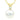 14K Yellow Gold Akoya Pearl and Diamond Pendant 18 Inch'