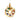 Gold-plated round chakra medallion pendant with colorful gemstones in a circular design