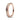 Rose gold pavé ring with clear stones and engraved detail, elegant fine jewelry