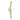 Gold-plated wishbone ring with sparkling clear pave stones against white background
