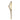 Gold-plated wishbone ring with sparkling clear stones, elegant and modern jewelry