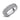 Sterling silver triple row pavé band ring with sparkling clear stones