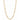 14kt Gold 24" Yellow Finish Classic Pave Figaro Chain with Lobster Clasp PAVE140-24
