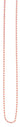 Rose gold beaded chain necklace with round polished beads on white background